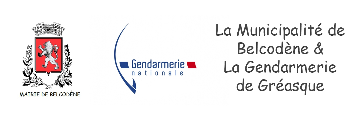 Réunion Publique avec La Municipalité de Belcodène et La Gendarmerie de Gréasque le 11 janvier 2023 à 18 heures